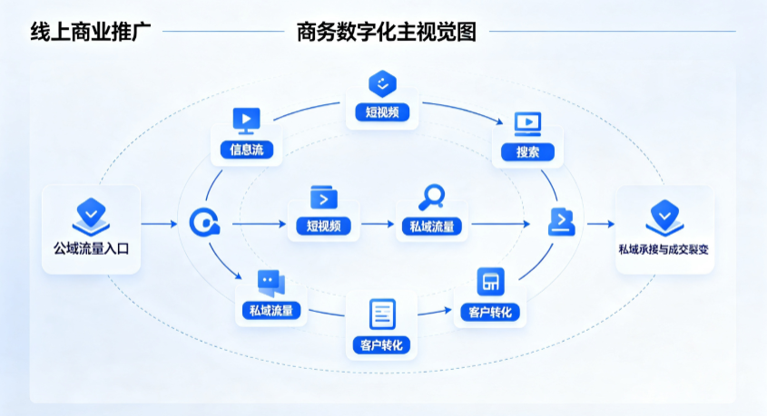 线上商业推广怎么做？全域流量闭环搭建与低成本转化实战指南